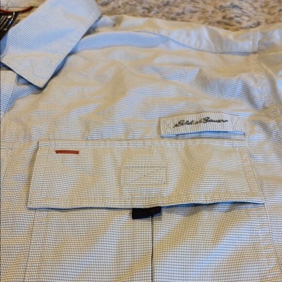 Eddie Bauer guide Men's Light Blue Shirt - Picture 2 of 7